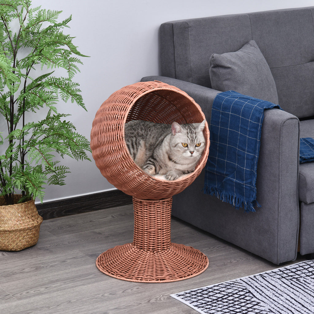 The Orbiter Pod™ — Rotatable Elevated Egg Chair Pet Bed