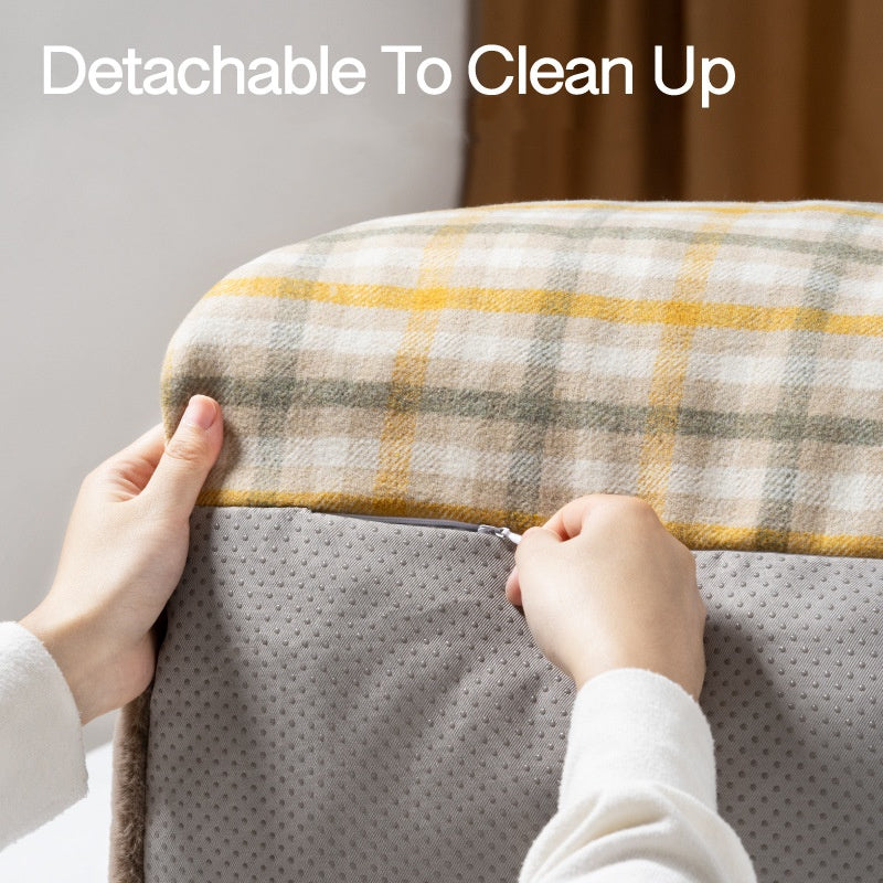 The Serenity Sofa™ — Anti-Anxiety Plaid Calming Pet Bed