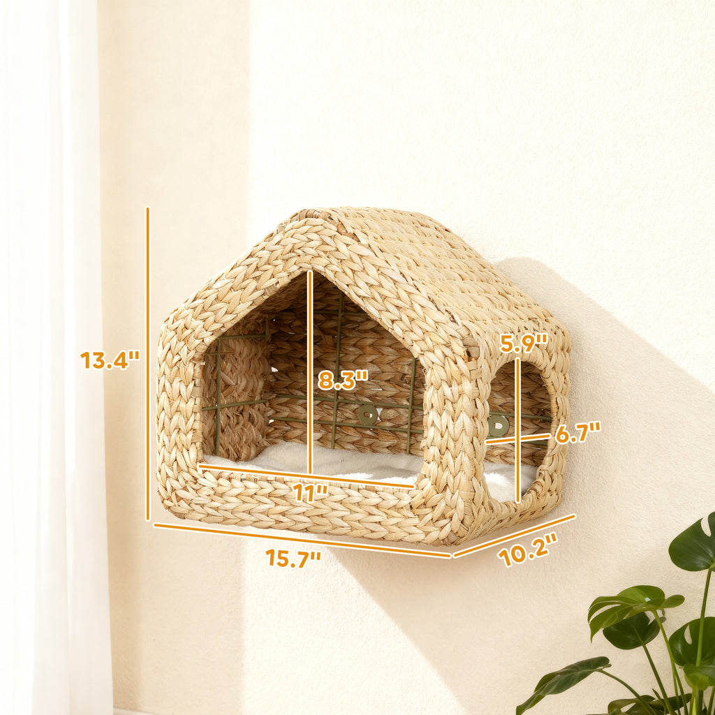 The Cloud Crate™ — Wall-Mounted Seagrass Cat Sanctuary