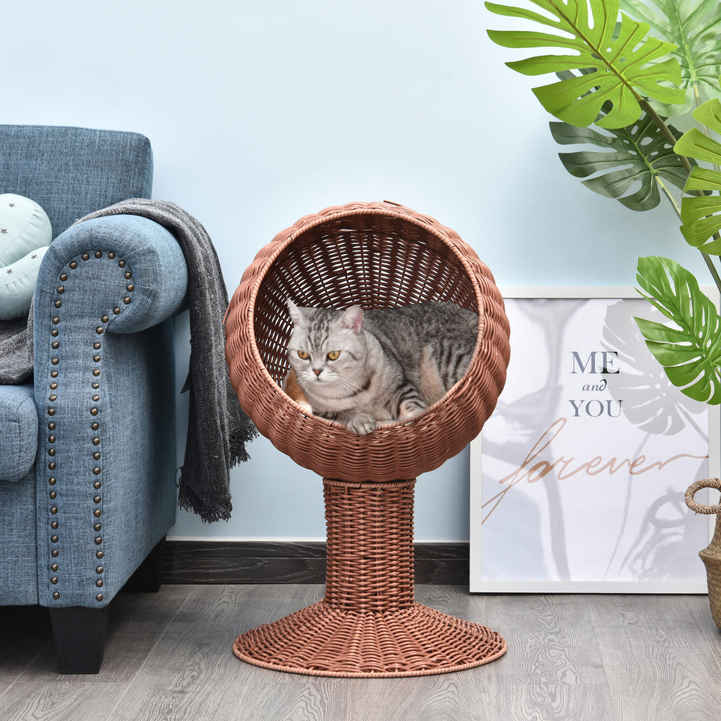 The Orbiter Pod™ — Rotatable Elevated Egg Chair Pet Bed