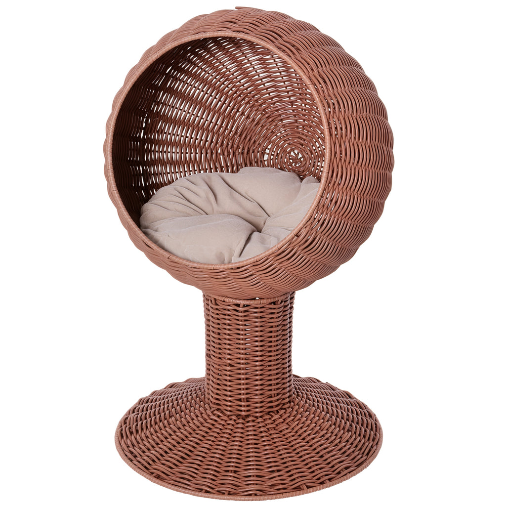 The Orbiter Pod™ — Rotatable Elevated Egg Chair Pet Bed