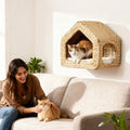 The Cloud Crate™ — Wall-Mounted Seagrass Cat Sanctuary